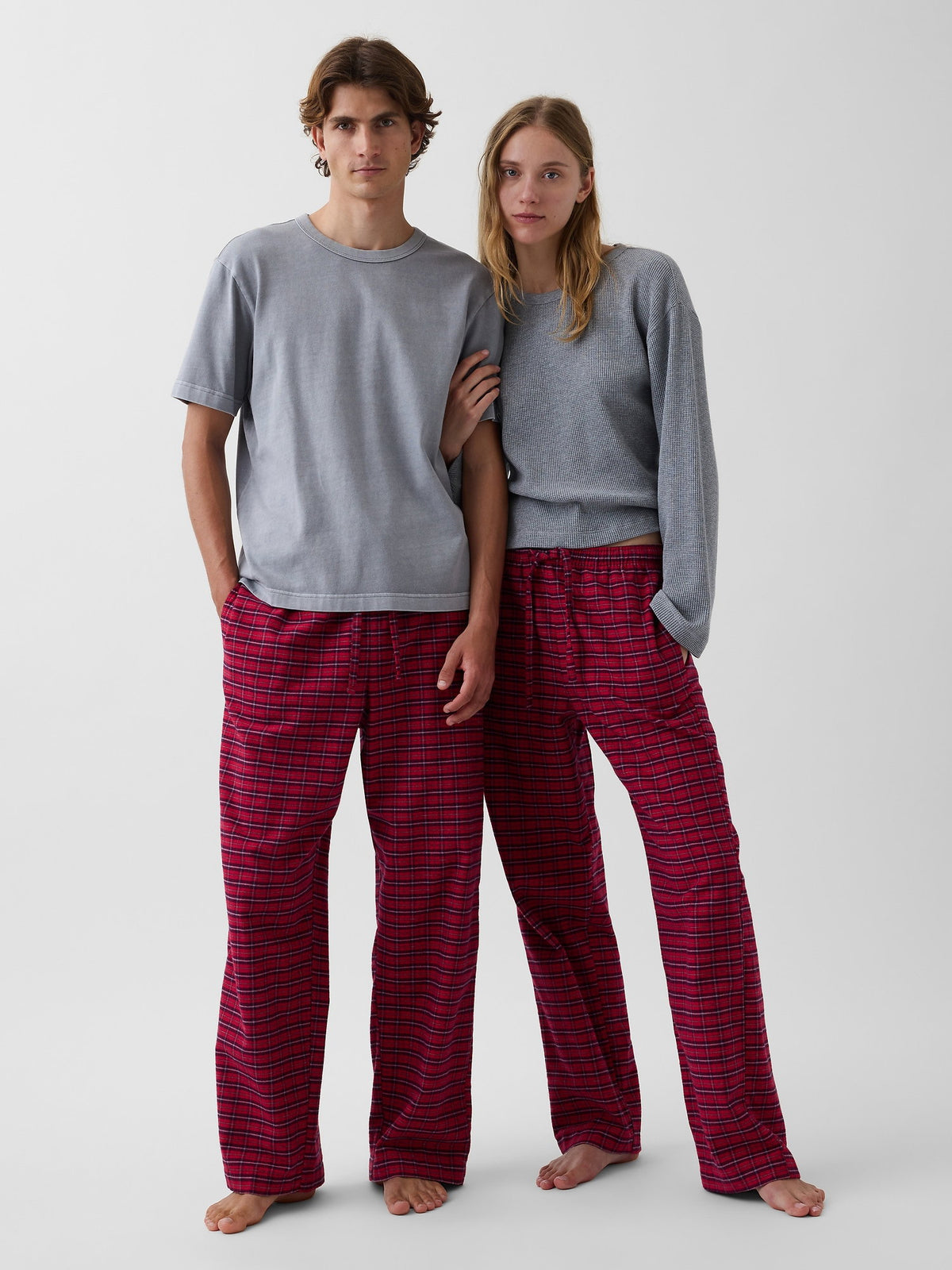 Koyu Kırmızı Softest Flannel Pijama Altı
