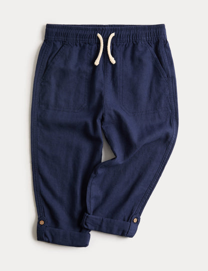 Keten Karışımlı Pantolon