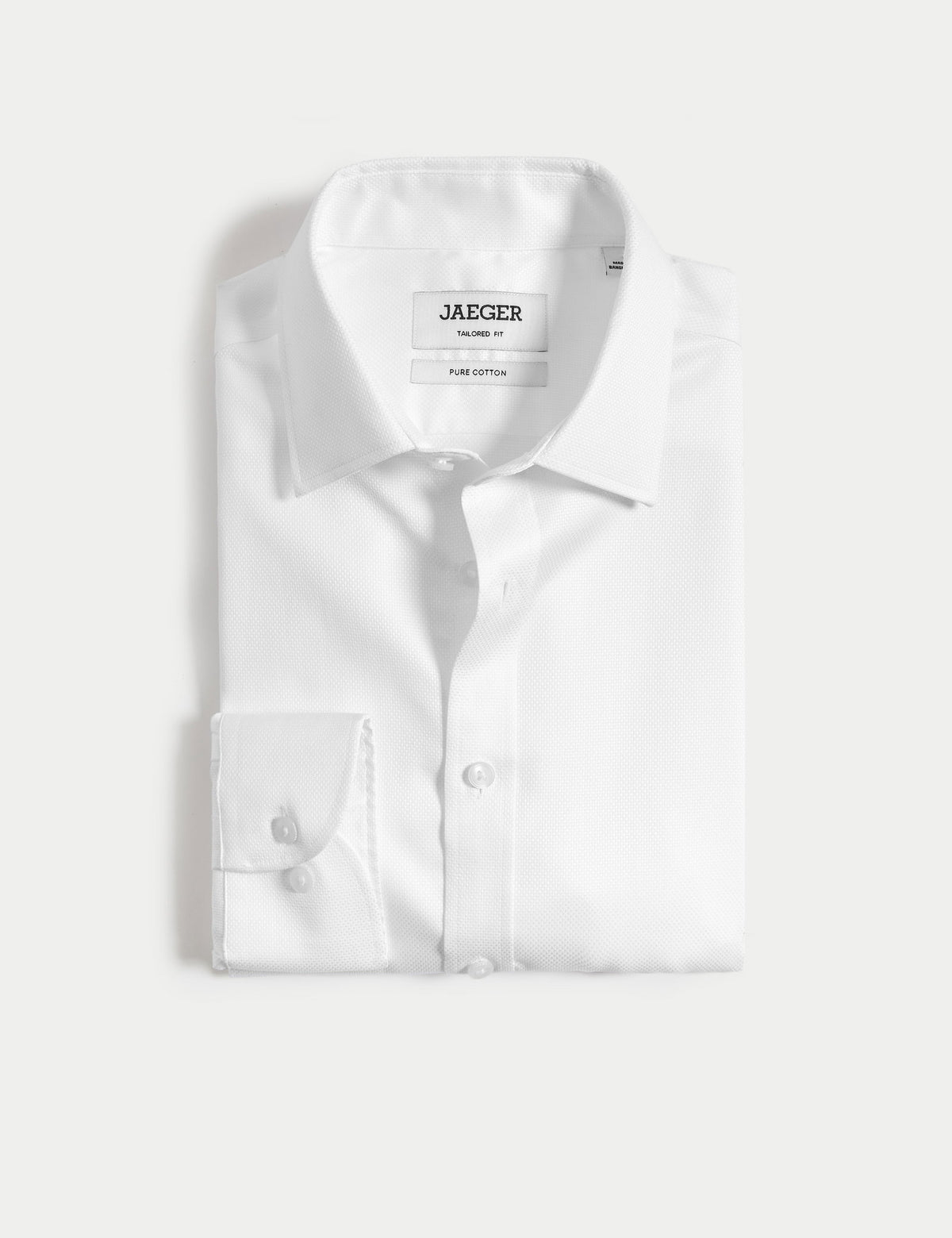 Tailored Fit Lüks Pamuklu Dokulu Gömlek