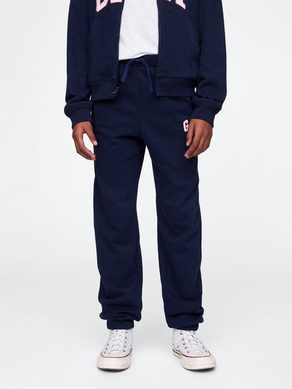 Lacivert Gap Logo Relaxed Havlu Kumaş Jogger Eşofman Altı