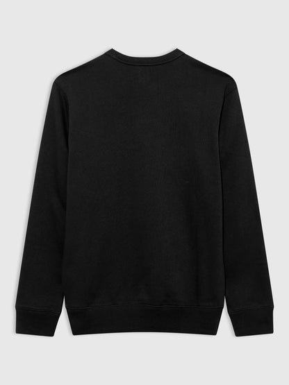 Koyu Gri Gap Logo Bisiklet Yaka Sweatshirt