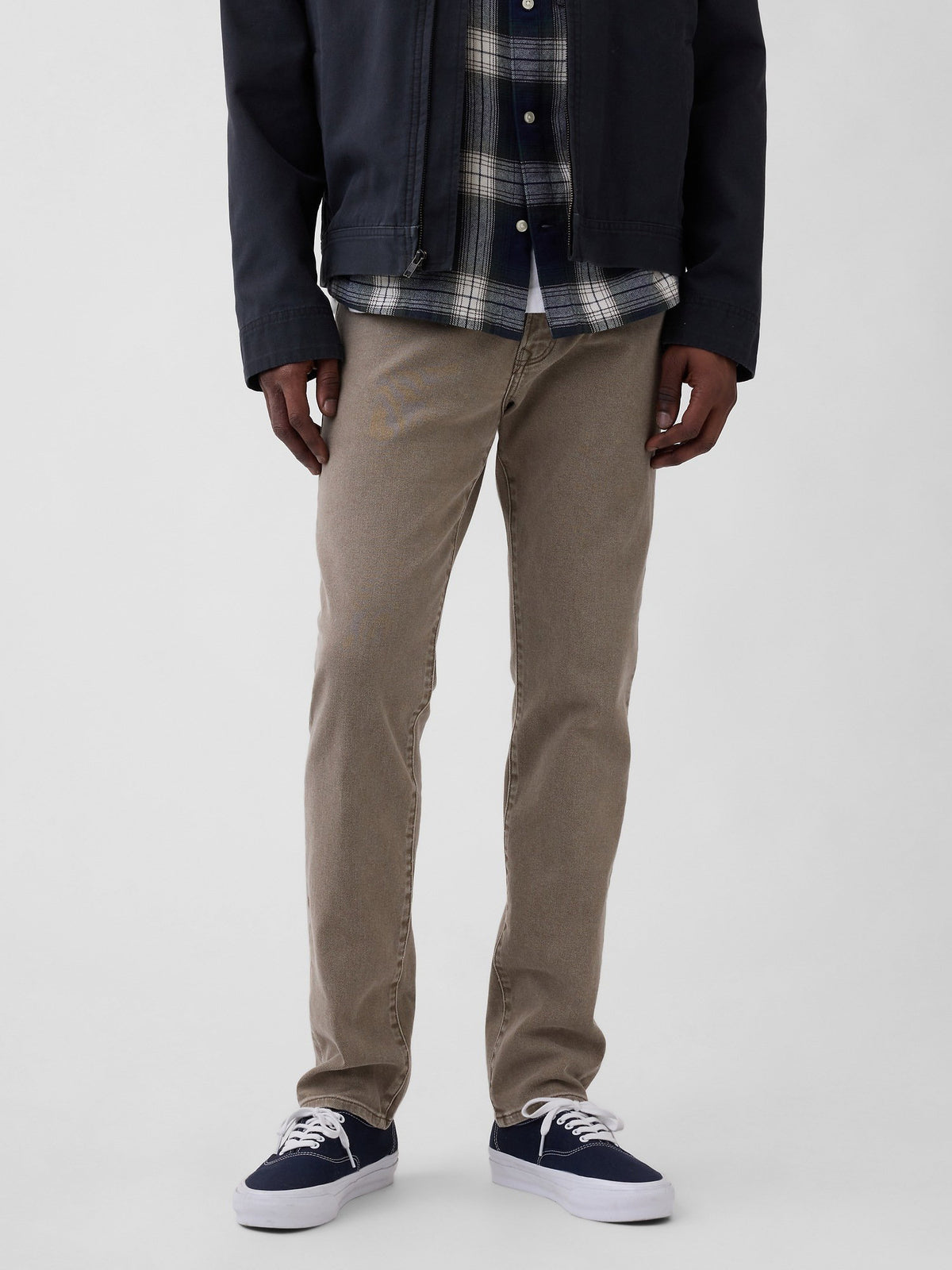 Kahverengi Slim Soft Wear Jean Pantolon