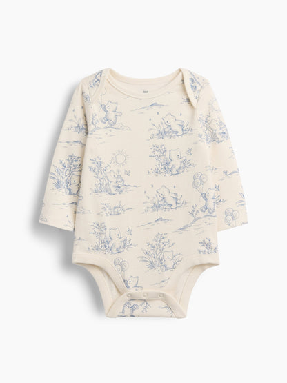 Kırık Beyaz First Favorites Organik Pamuk Ayı Desenli Bodysuit