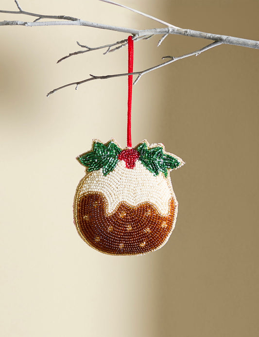 Boncuklu Noel Temalı Dekorasyon Yılbaşı Süsü