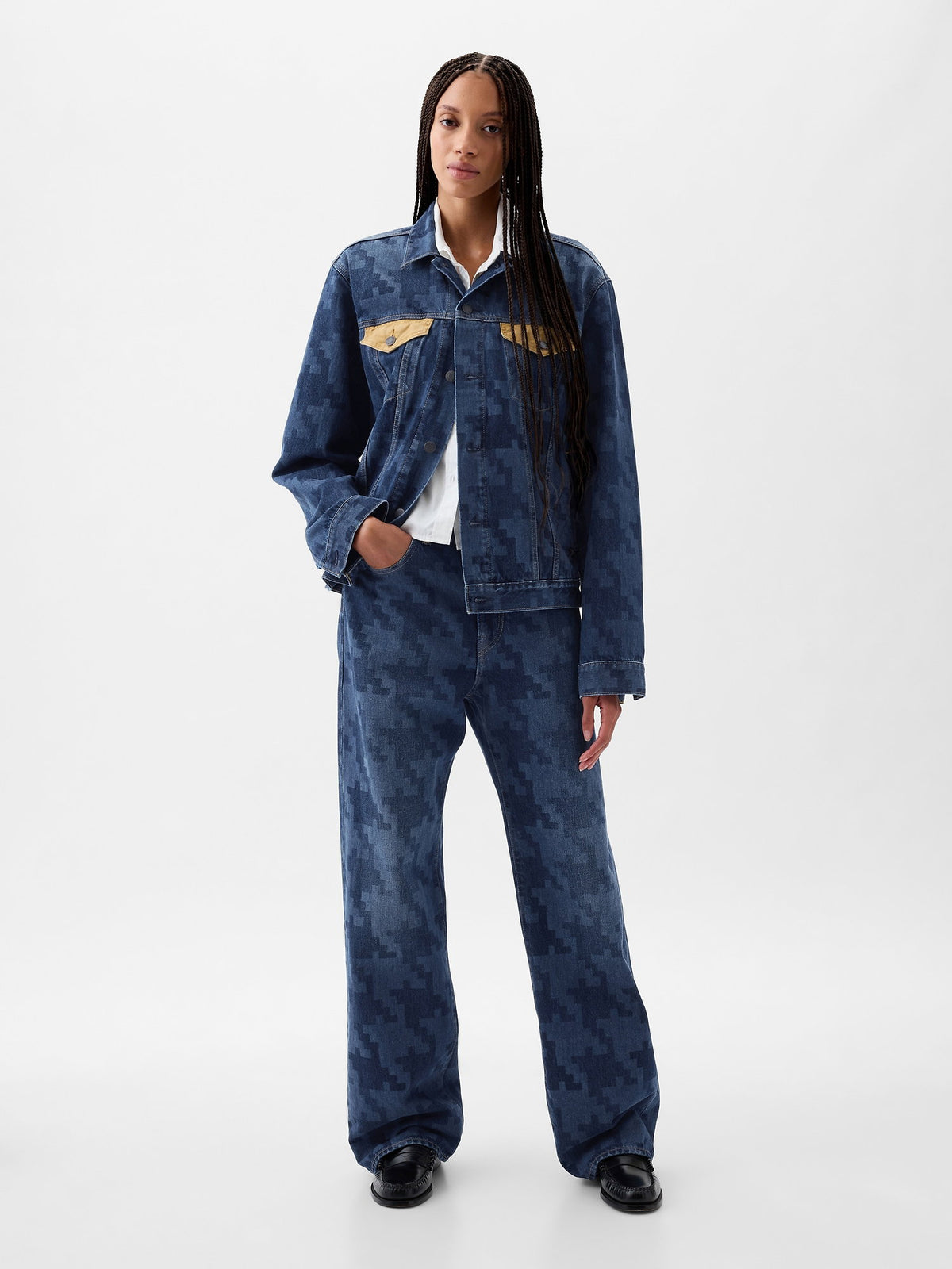 Koyu Mavi Dap × Gap Organik Pamuk '90s Loose Jean Pantolon