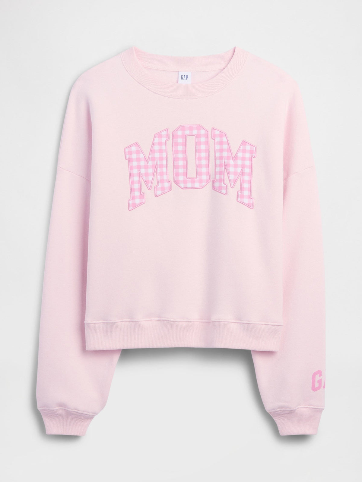 Açık Pembe Oversized Wedge Grafik Baskılı Sweatshirt