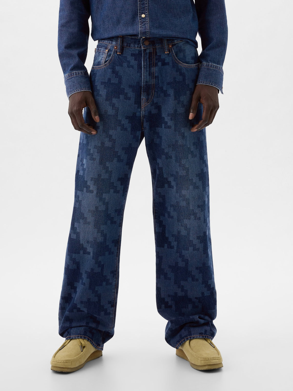 Koyu Mavi Dap × Gap Organik Pamuk '90s Loose Jean Pantolon