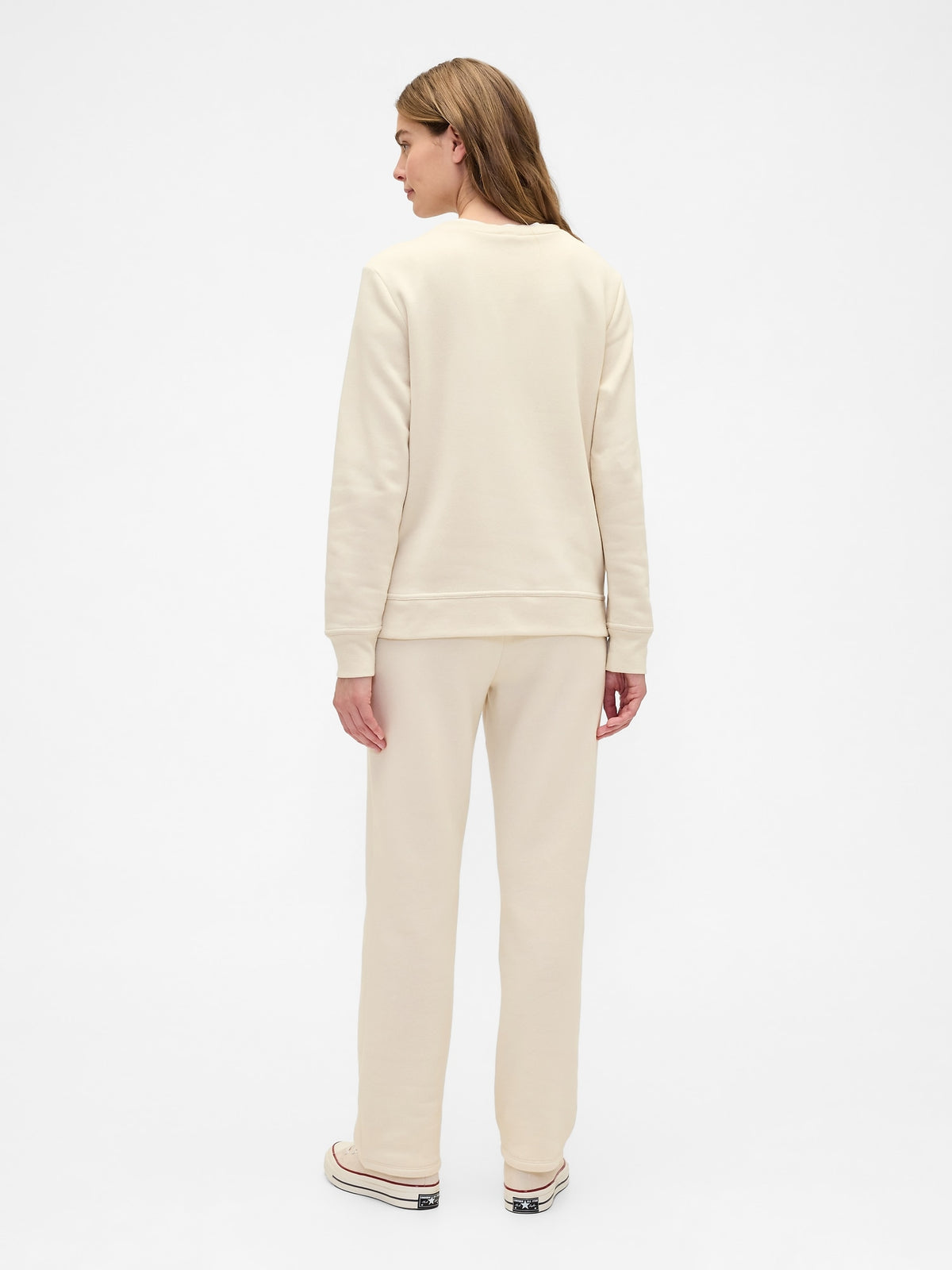 Krem Gap Logo Pull-on Slim Eşofman Altı