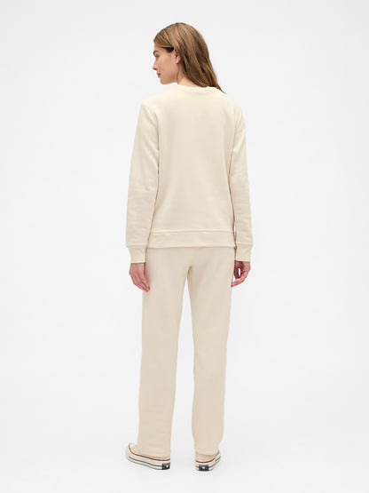 Krem Gap Logo Pull-on Slim Eşofman Altı