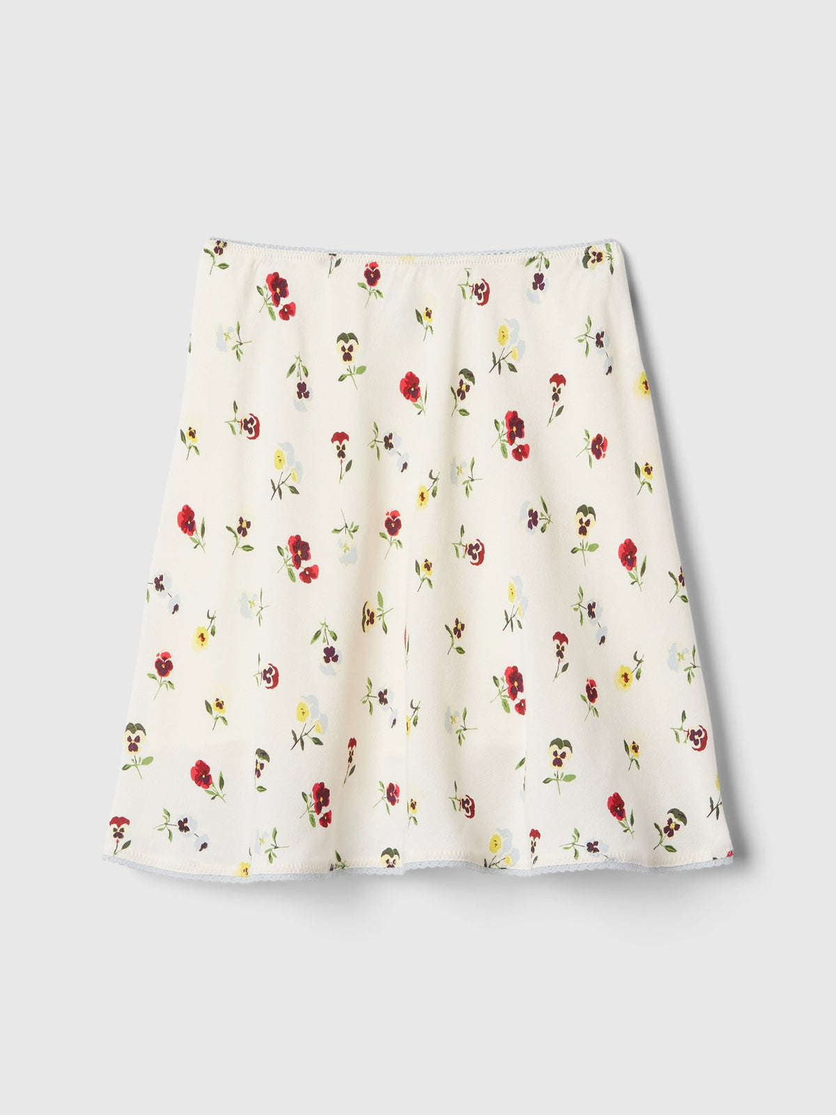 Beyaz Gap × Dôen Çiçek Desenli Mini Etek