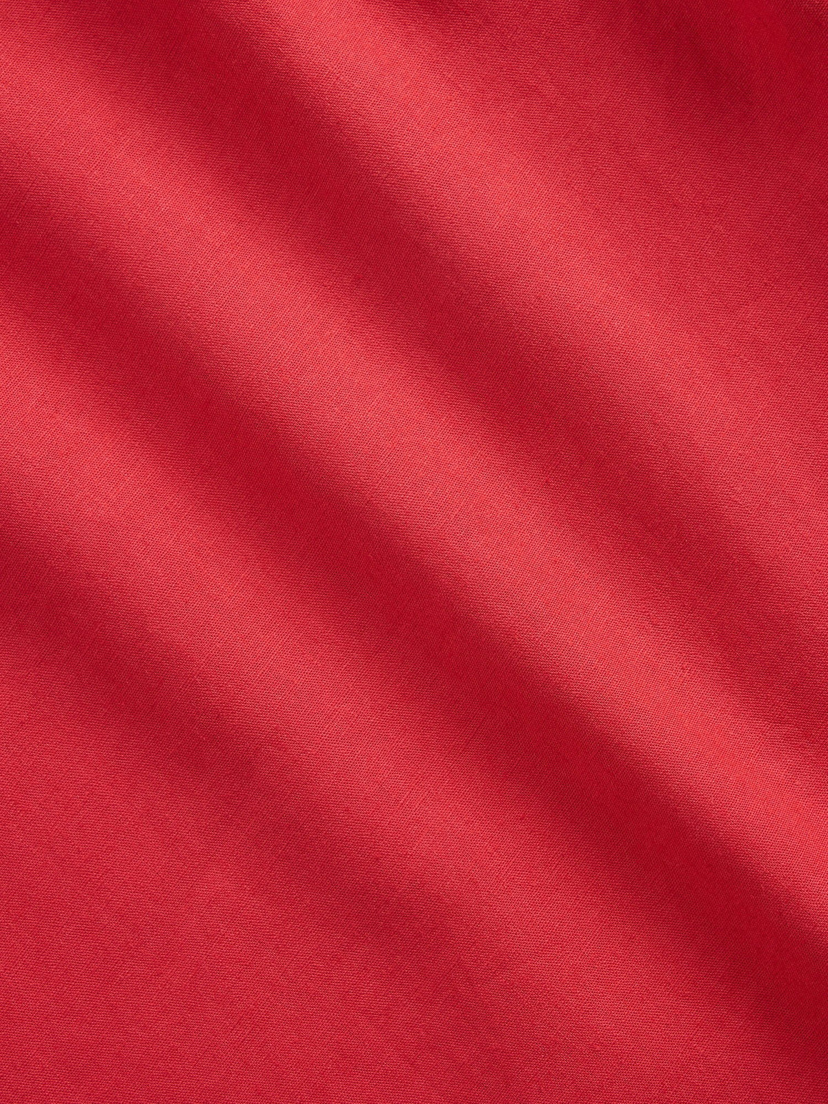 Kırmızı Keten Karışımı Maxi Slip Etek