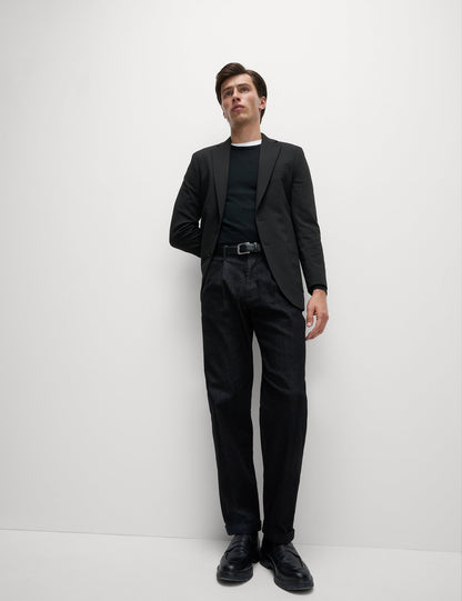 Tailored Fit Jersey Dokulu Blazer Ceket