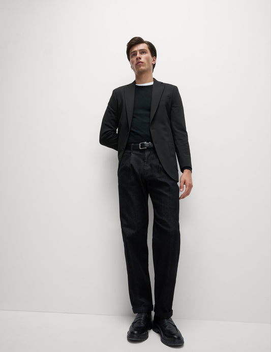Tailored Fit Jersey Dokulu Blazer Ceket