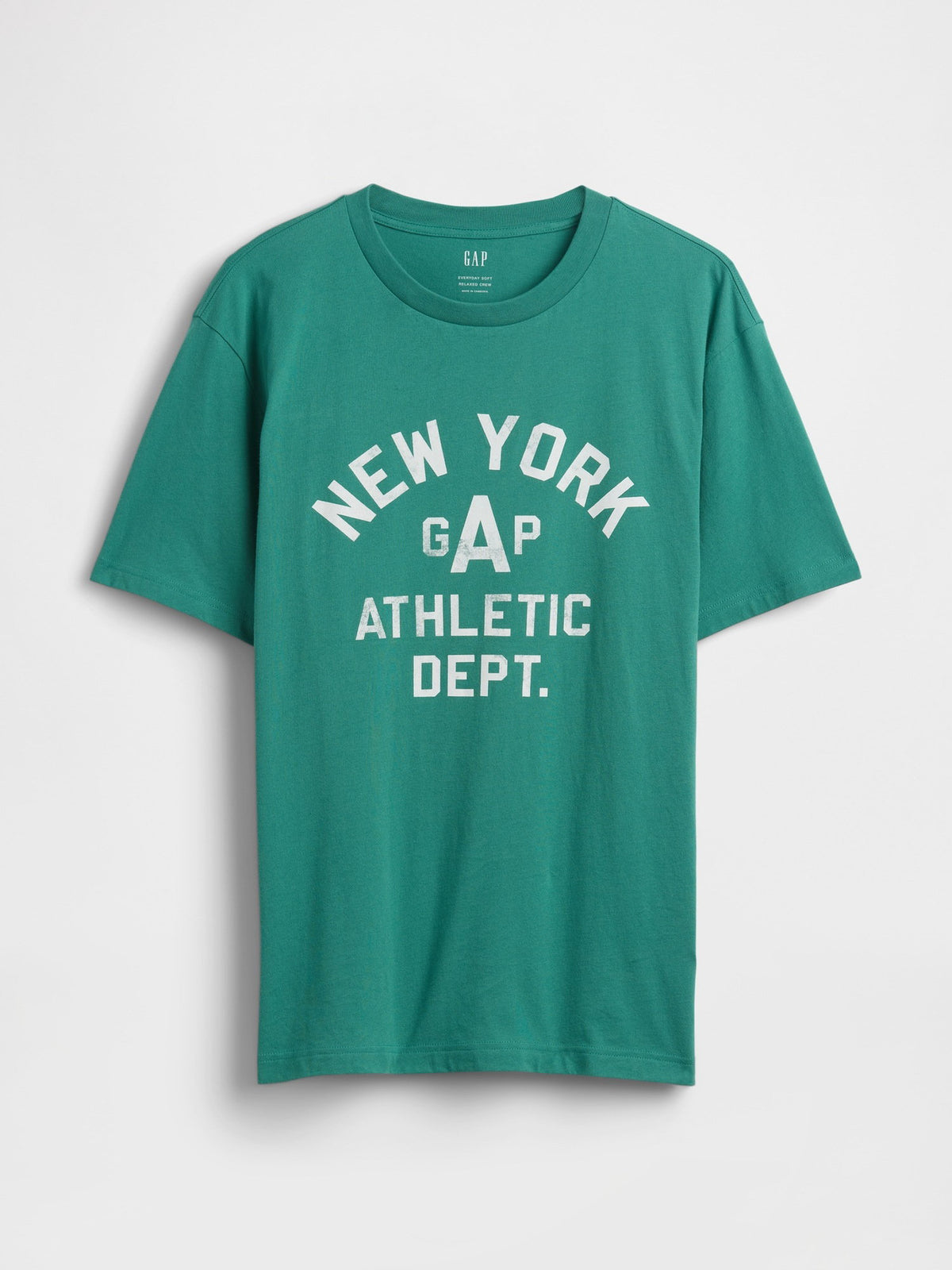 Yeşil Everyday Soft Relaxed Grafik Baskılı T-shirt