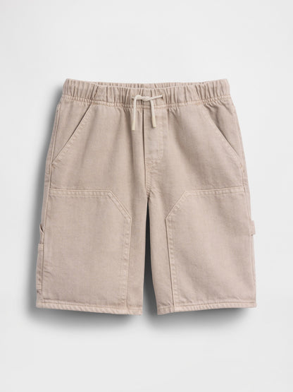 Açık Kahverengi '90s Loose Easy Denim Carpenter Şort