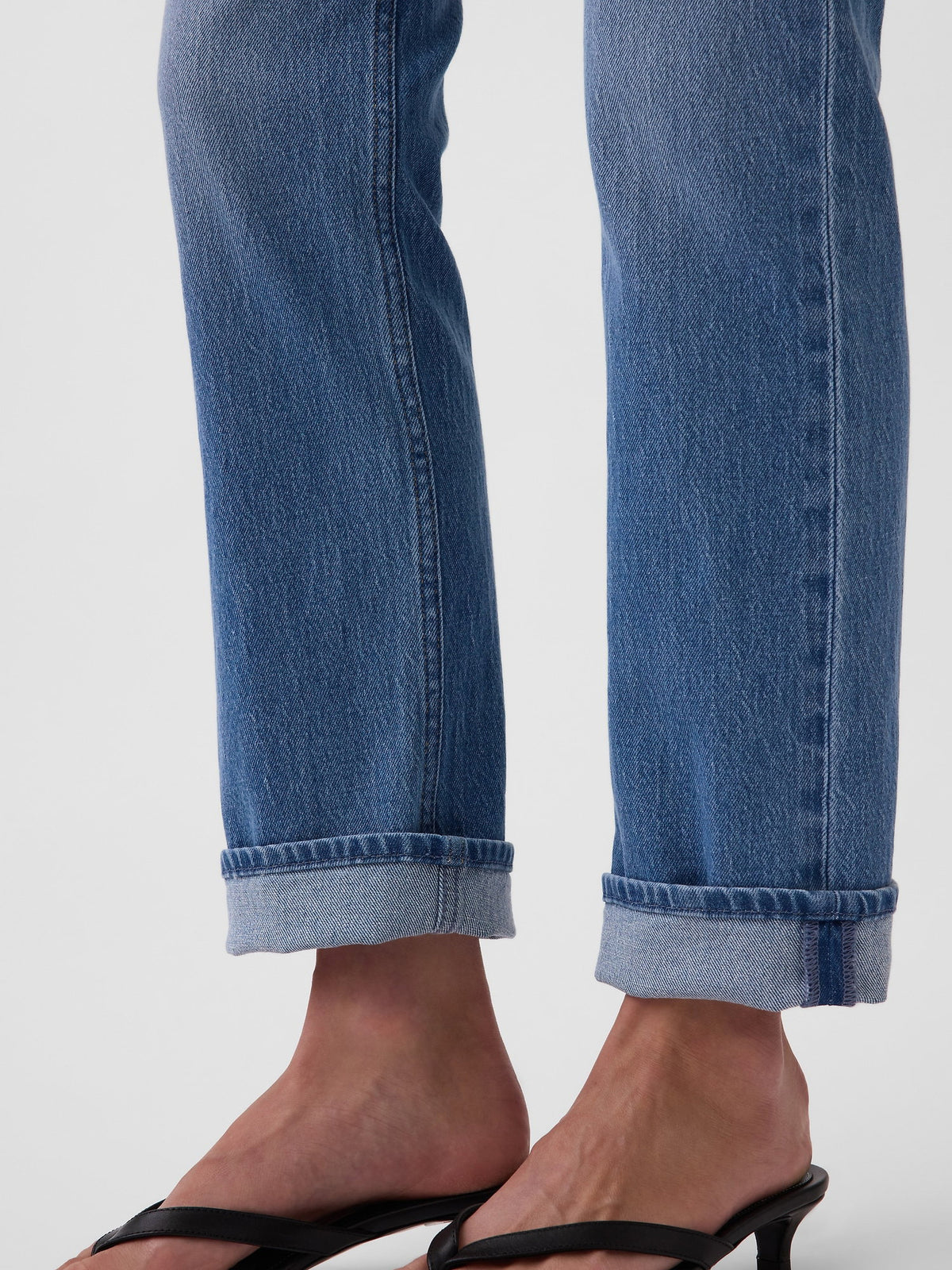 Mavi High Rise Cuffed '90s Slim Straight Jean Pantolon