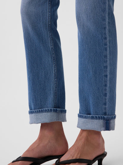 Mavi High Rise Cuffed '90s Slim Straight Jean Pantolon