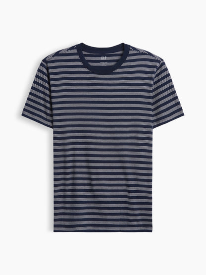 Beyaz Relaxed Bisiklet Yaka T-shirt