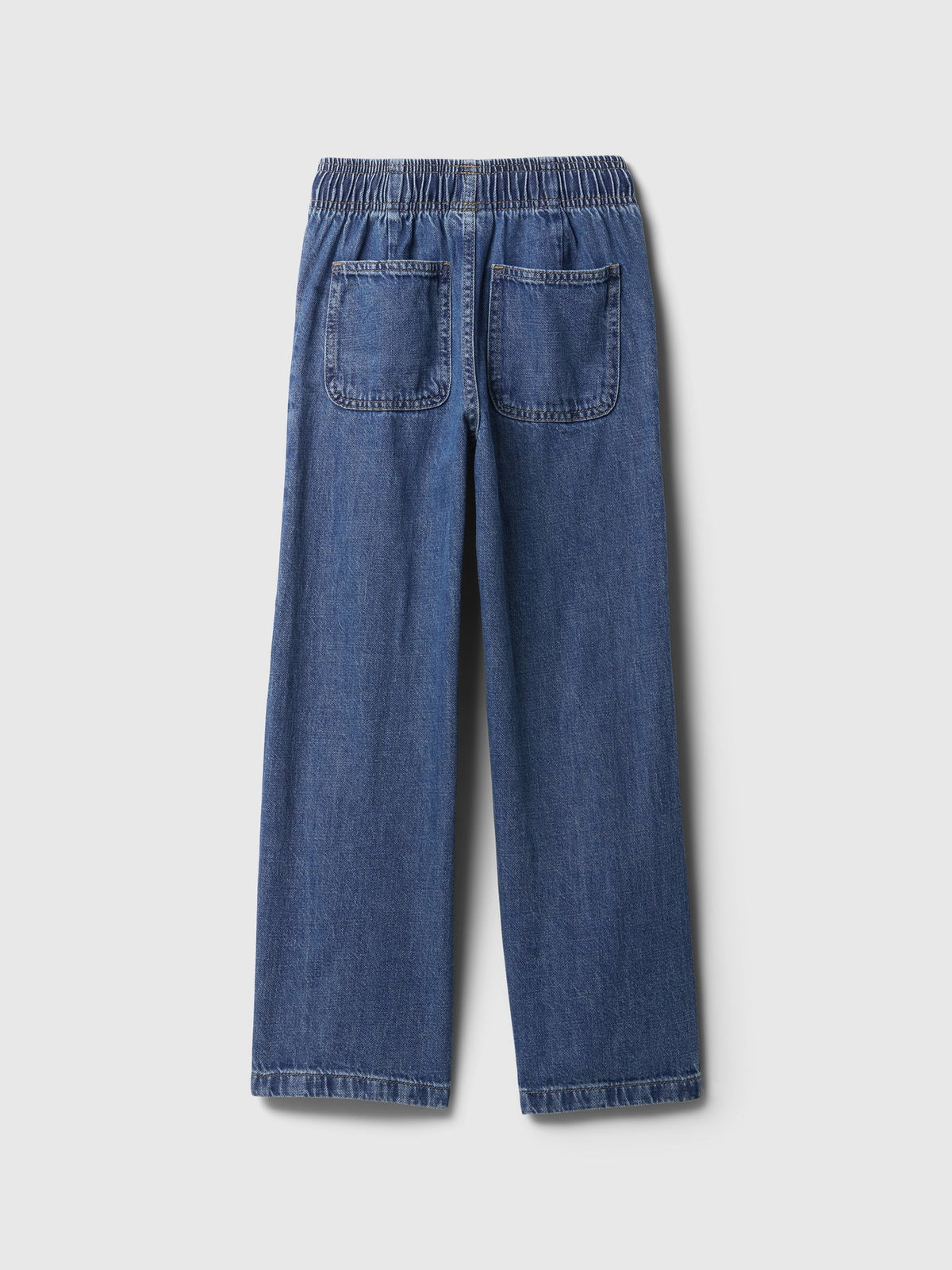Lacivert Wide Leg Jean Pantolon