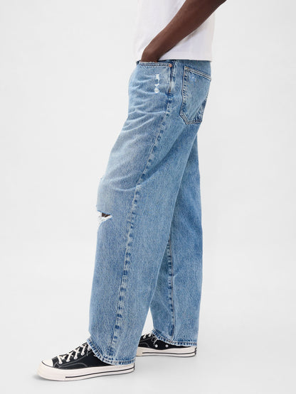 Açık Mavi Baggy Jean Pantolon