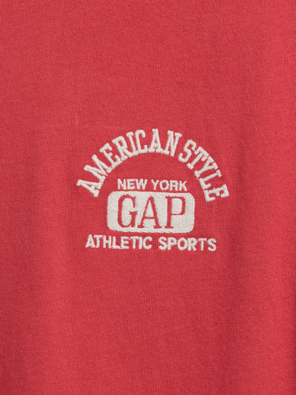 Kırmızı Relaxed Grafik Logo T-shirt