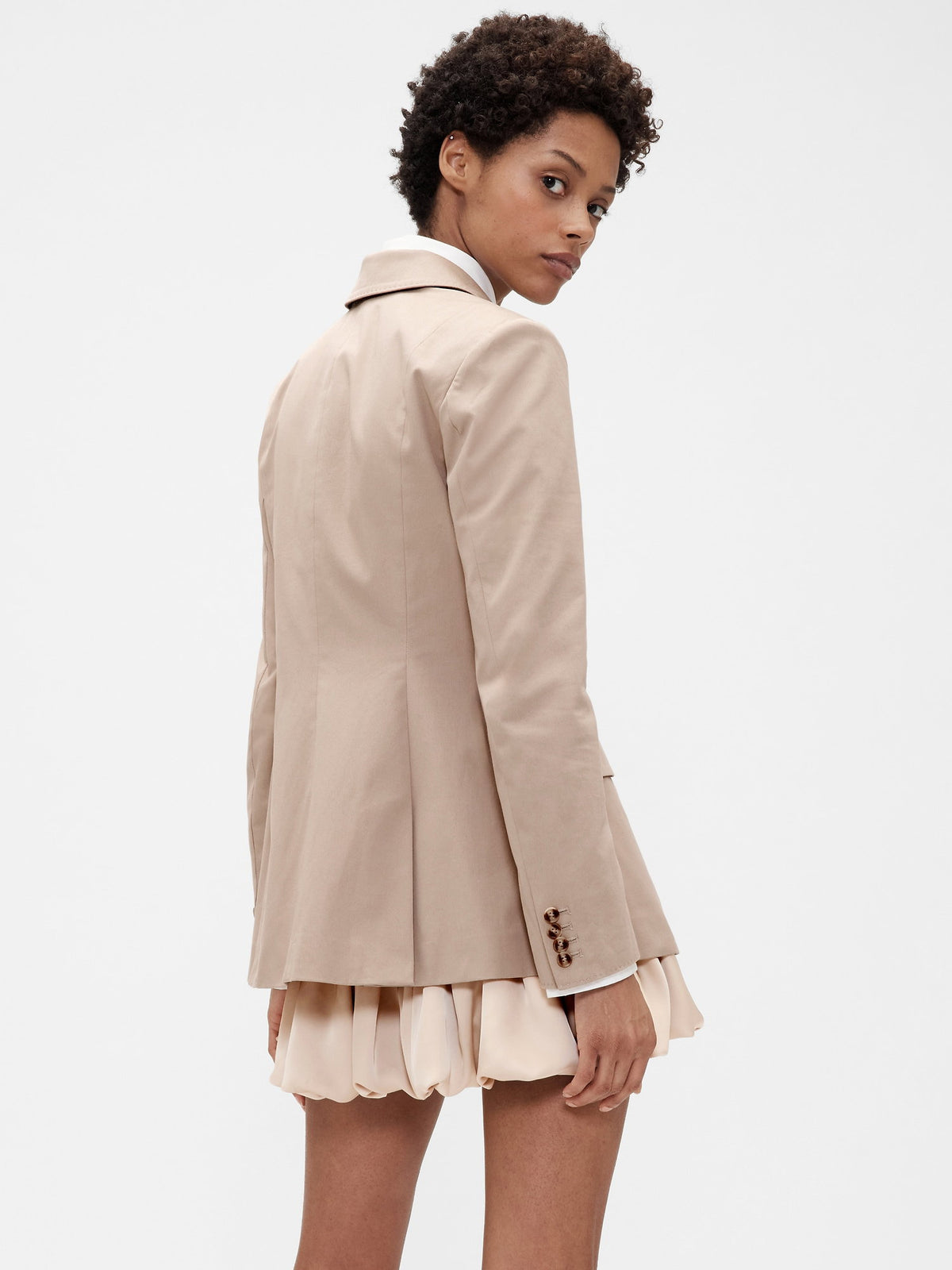 Bej Gapstudio Twill Tailored Blazer Ceket