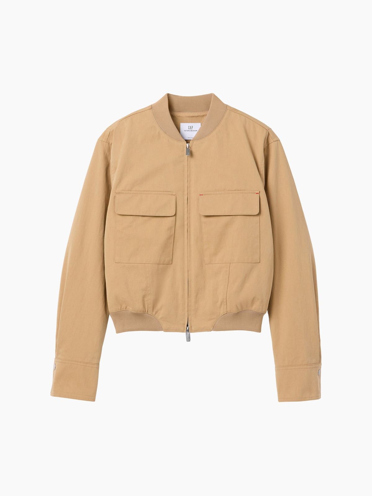 Bej Gap × Victoria Beckham Bomber Ceket