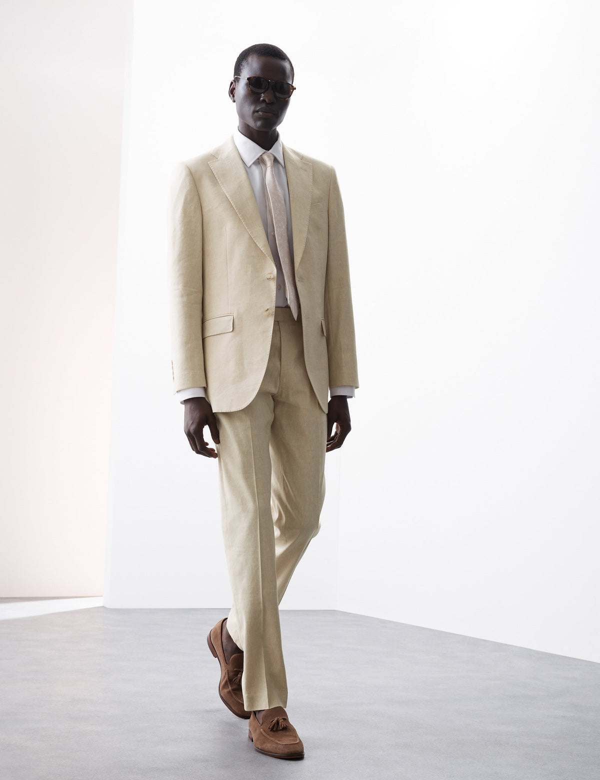 Keten Karışımlı Tailored Fit Takım Pantolonu