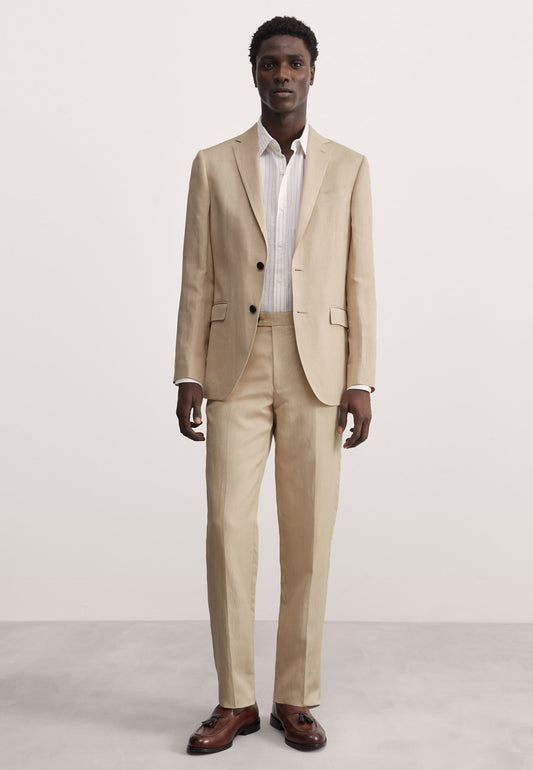 Tailored Fit Keten Ipek Pantolon