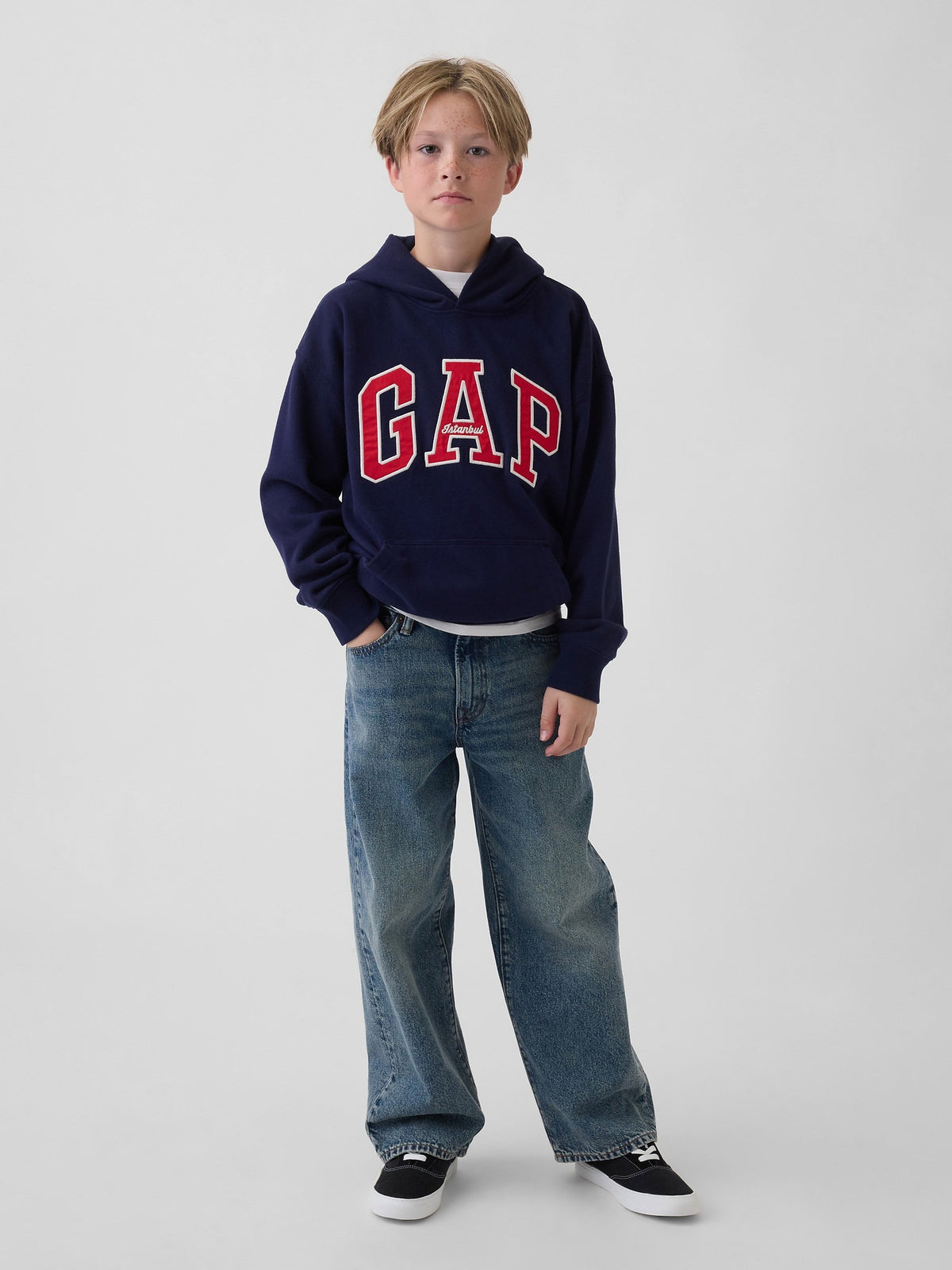 Lacivert Vintagesoft Istanbul Logo Sweatshirt