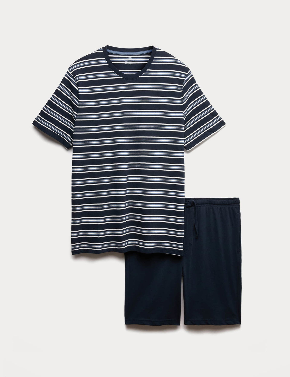 Saf Pamuklu Çizgili Pijama Takımı