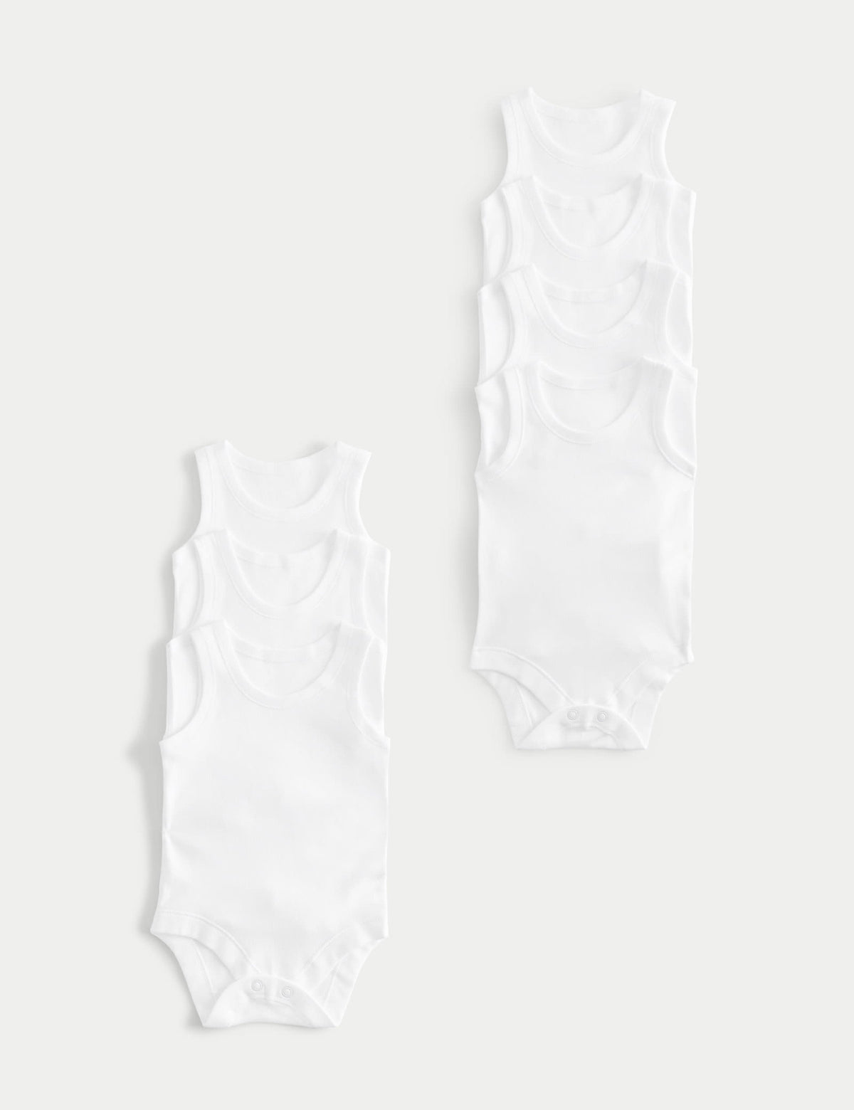 Saf Pamuklu 7'li Bodysuit (0-3 Yaş)