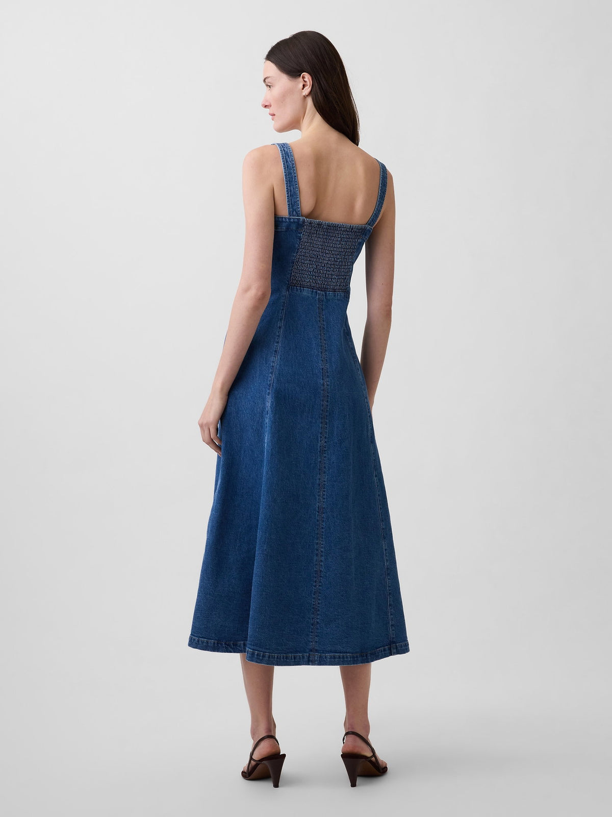 Mavi Denim Scoop Neck Maxi Elbise