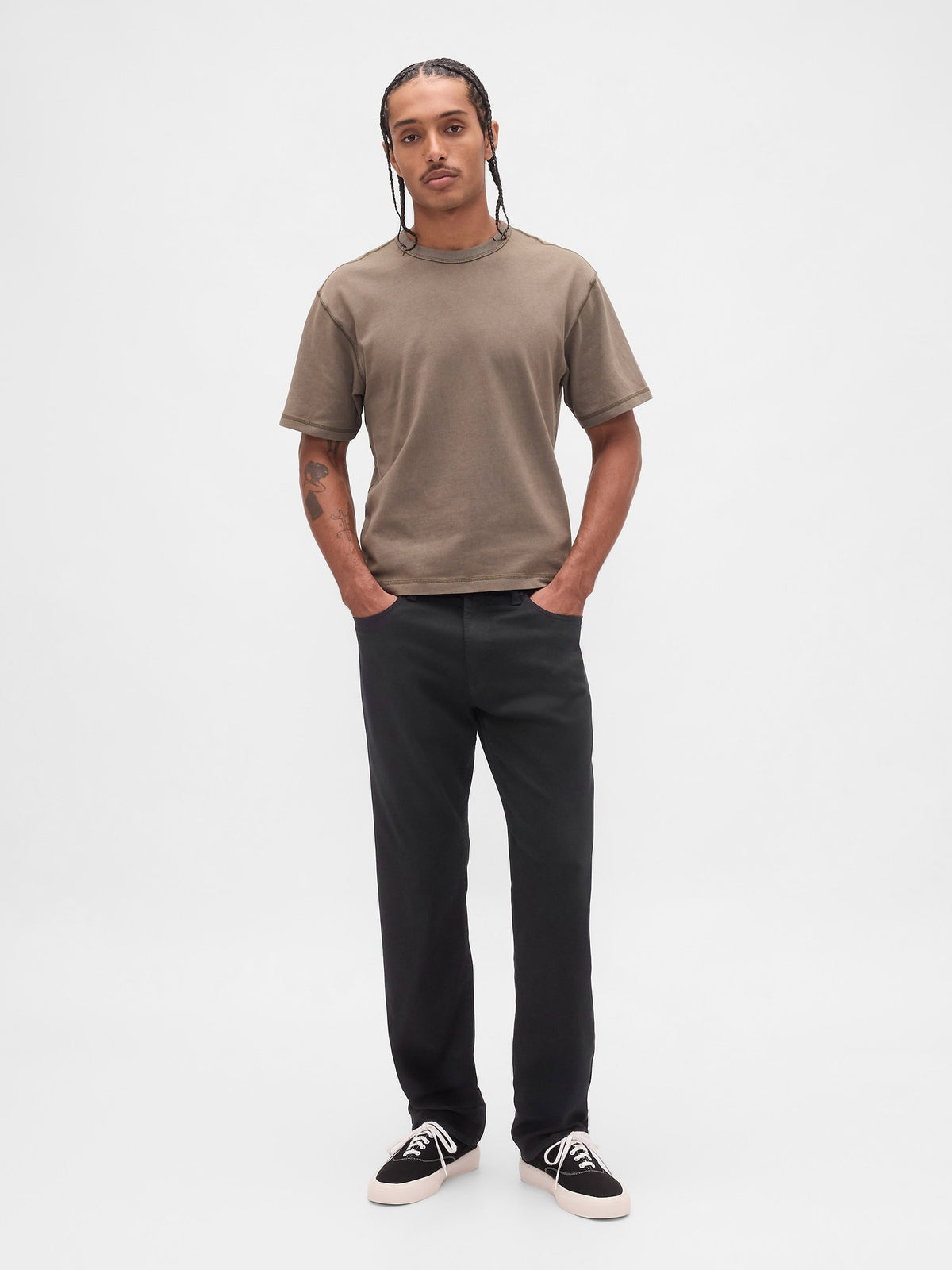Gri Straight Fit City Jean Pantolon