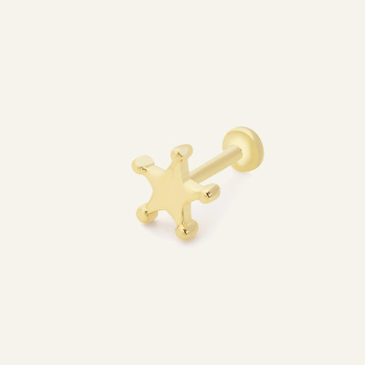 Big Kaslorya Altın Kulak Piercing