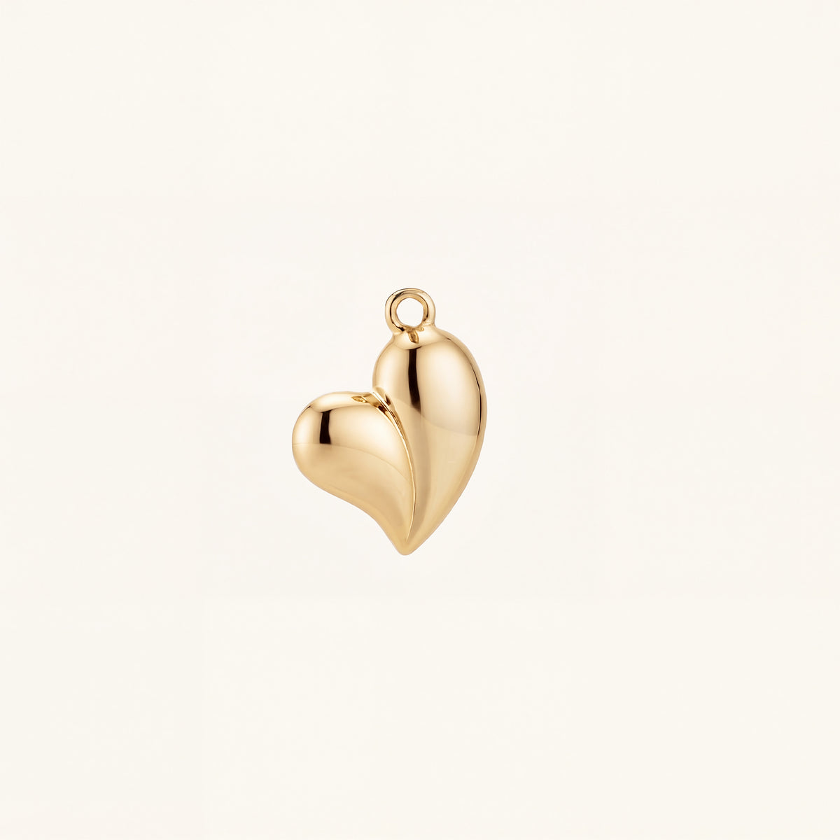 Big Petite Heart Kalp Figürlü Altın Charm