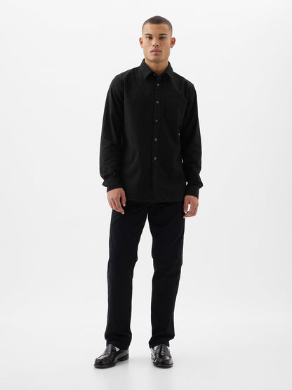 Siyah Standard Fit Oxford Gömlek