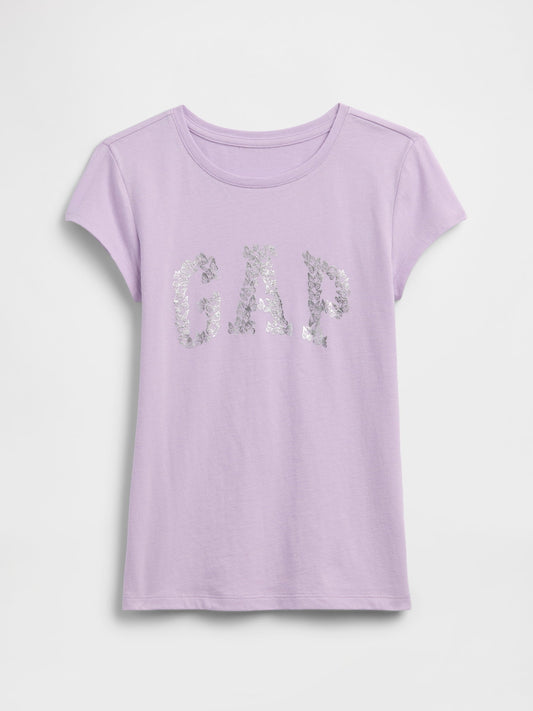 Lila Grafik Baskılı T-shirt