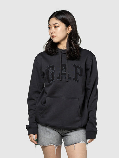 Siyah Gap Logo Kapüşonlu Sweatshirt