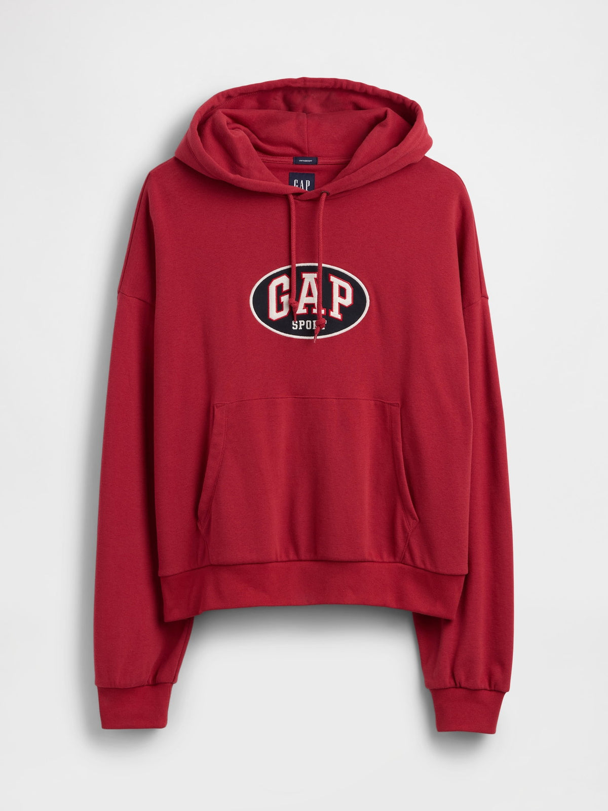 Kırmızı Vintagesoft Terry Oversized Gap Logo Crop Sweatshirt