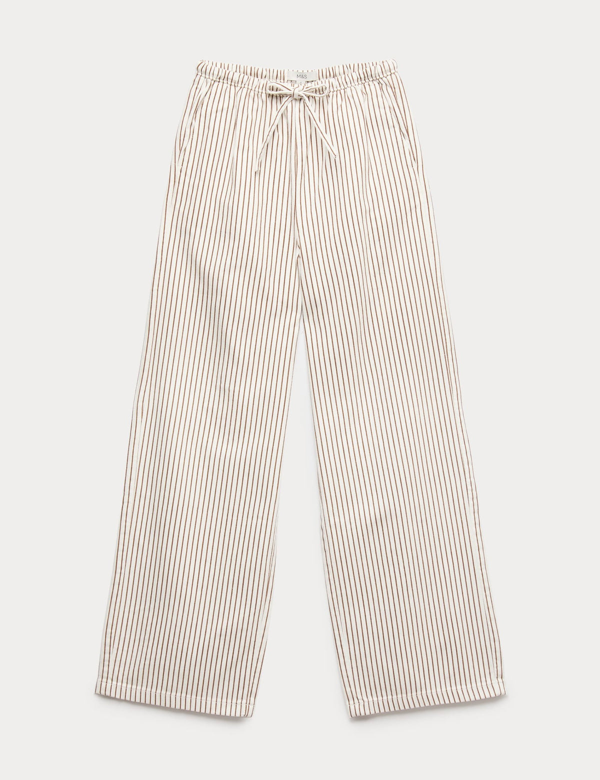 Denim Büzgülü Wide Leg Pantolon