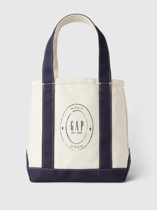 Kırık Beyaz Gap × Dôen Logo Tote Çanta