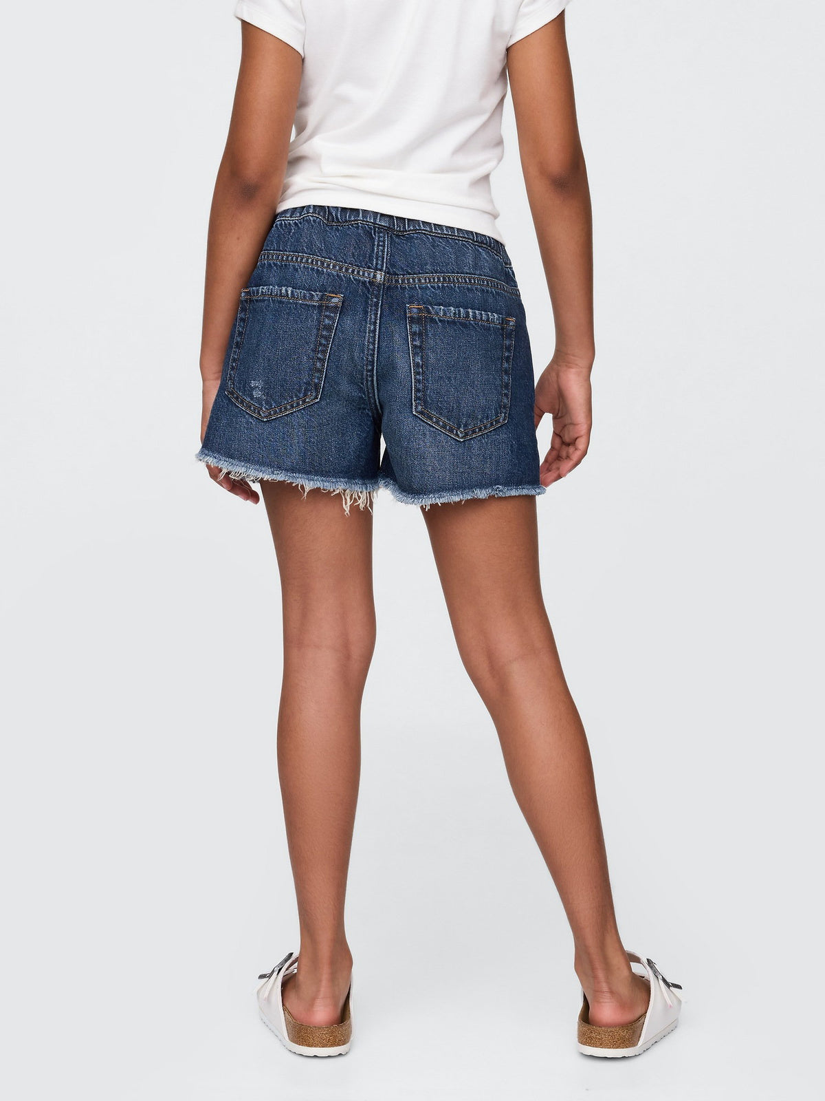 Lacivert Low Rise Ultrasoft Stride Relaxed Denim Şort
