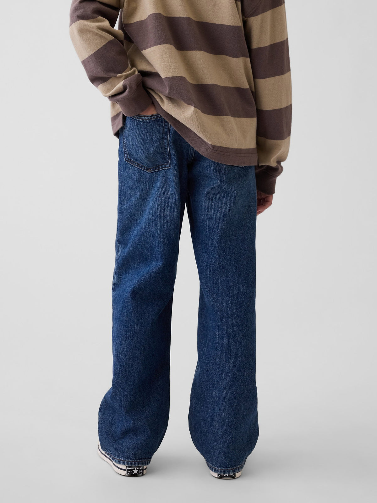 Koyu Mavi '90s Loose Jean Pantolon