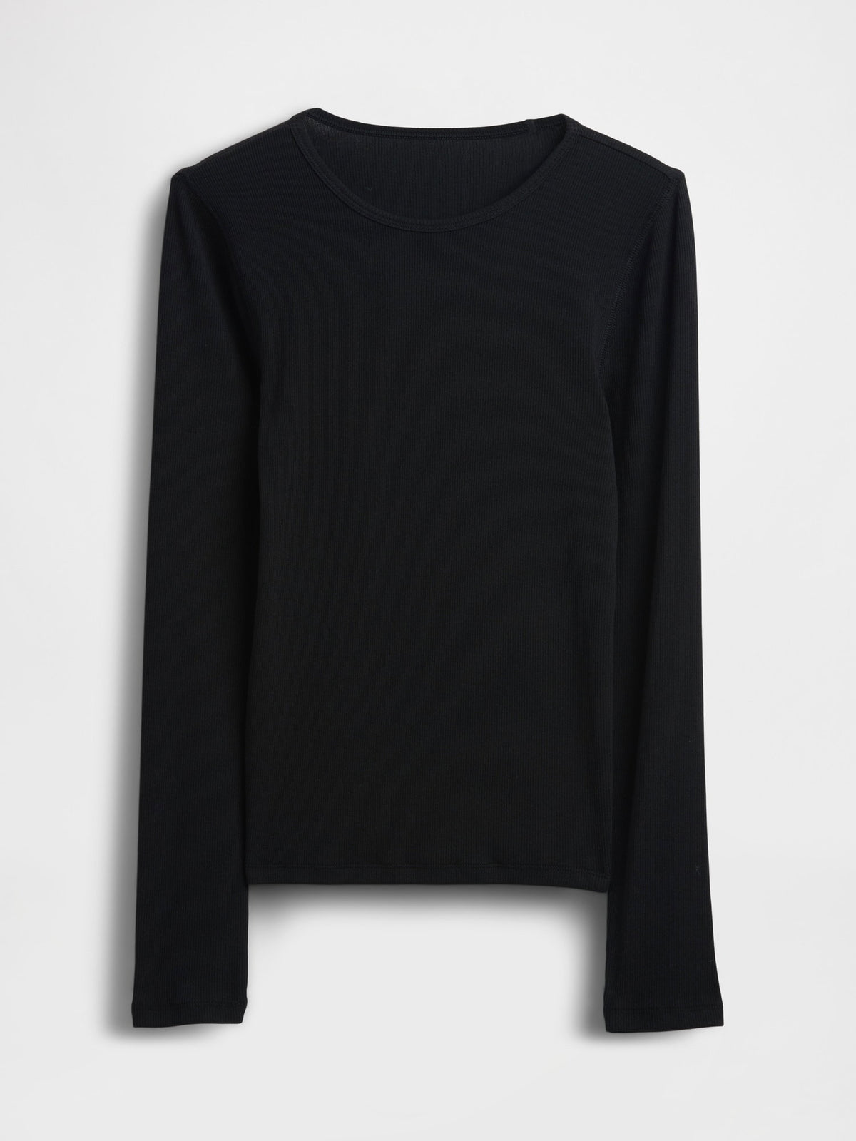 Siyah Modern Fitilli T-shirt