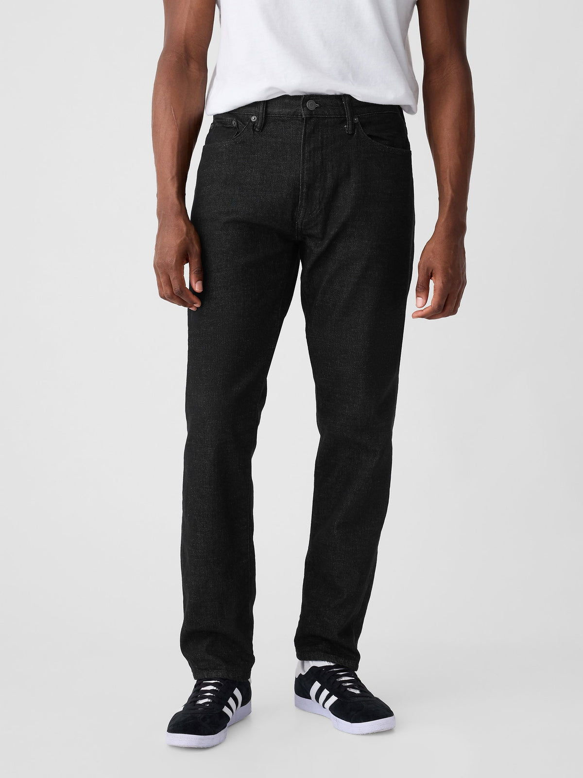 Siyah Gapflex Straight Jean Pantolon