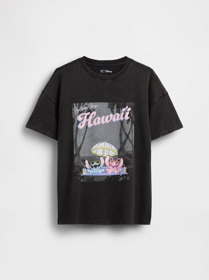 Siyah Disney Oversized Tunik T-shirt