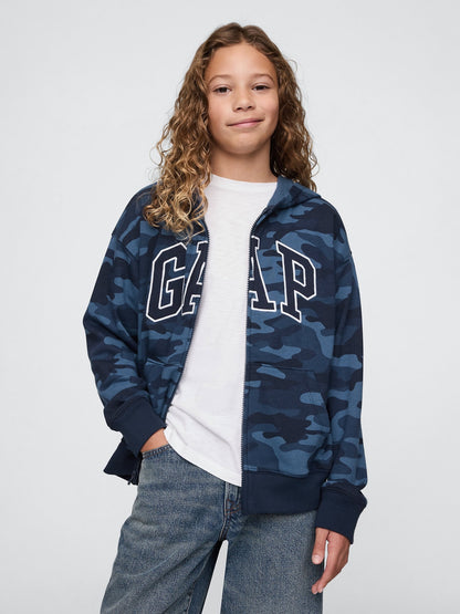 Mavi Gap Logo Relaxed Fermuarlı Sweatshirt