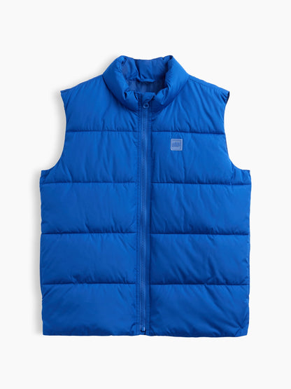 Kobalt Mavisi Relaxed Puffer Şişme Yelek