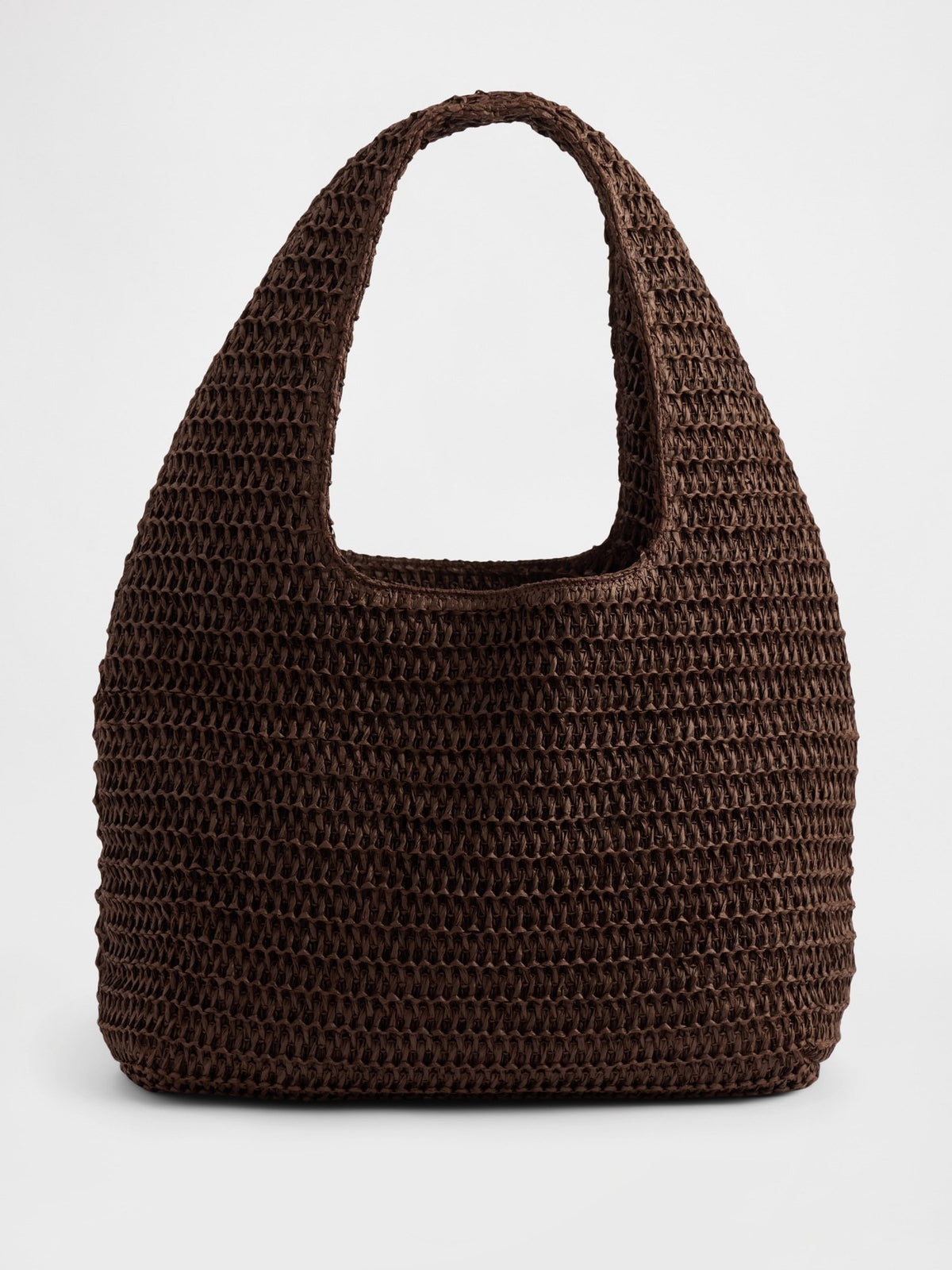Kahverengi Straw Tote Çanta